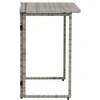 Sulankstomas sodo stalas Pilka 90x51x75 cm polirotango