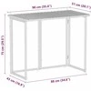 Sulankstomas sodo stalas Pilka 90x51x75 cm polirotango