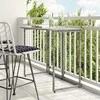 Sulankstomas sodo stalas Pilka 90x51x75 cm polirotango