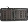 Sulankstomas sodo stalas, rudas, 120x60x74cm, HDPE ratano imit.
