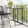 Sulankstomas sodo stalas Rudas 90x51x75 cm Poly Rattan
