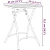 Bistro stalas Smėlio 55 x 55 x 72,5 cm Miltelinis plienas