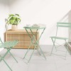Bistro stalas Šviesiai mėtas Ø 50 x 71 cm Miltelinis plienas