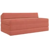 Sulankstomas Sofa-Lovas Čiužinys Raudona oranžinė