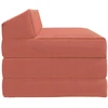 Sulankstomas Sofa-Lovas Čiužinys Raudona oranžinė
