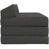 Sulankstomas Sofa-Lovas Čiužinys Tamsiai pilka 120 x 60 x 49 cm