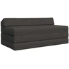 Sulankstomas Sofa-Lovas Čiužinys Tamsiai pilka 120 x 60 x 49 cm