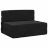 Sofa Sulankstomas Sofos Lova Juoda 100 x 80 x 60 cm Audinys