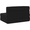 Sofa Sulankstomas Sofos Lova Juoda 100 x 80 x 60 cm Audinys
