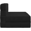 Sofa Sulankstomas Sofos Lova Juoda 70 x 80 x 60 cm Audinys