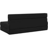 Sofa Sulankstomas Sofos Lova Juoda 152 x 86,5 x 60 cm Audinys