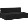 Sulankstomas Sofa-Lovas Čiužinys Juoda 152 x 86,5 x 60 cm