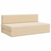 Sofa Sulankstomas Sofos Lova Kreminė 152 x 86,5 x 60 cm Audinys