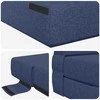 Sulankstomas Sofa-Lovas Čiužinys Mėlyna 152 x 86,5 x 60 cm