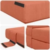 Sofa Sulankstomas Sofos Lova Raudona oranžinė 100 x 80 x 60 cm