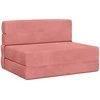 Sofa Sulankstomas Sofos Lova Rožinė 70 x 80 x 60 cm Audinys