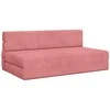 Sulankstomas Sofa-Lovas Čiužinys Rožinė 152 x 86,5 x 60 cm