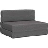 Sulankstomas Sofa-Lovas Čiužinys Šviesiai pilka