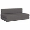 Sulankstomas Sofa-Lovas Čiužinys Šviesiai pilka