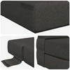 Sofa Sulankstomas Sofos Lova Tamsiai pilka 100 x 80 x 60 cm Audinys