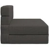 Sofa Sulankstomas Sofos Lova Tamsiai pilka 100 x 80 x 60 cm Audinys