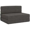 Sulankstomas Sofa-Lovas Čiužinys Tamsiai pilka 70 x 80 x 60 cm