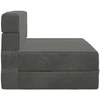 Sofa Sulankstomas Sofos Lova Tamsiai pilka 70 x 80 x 60 cm Audinys