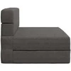 Sulankstomas Sofa-Lovas Čiužinys Tamsiai pilka 70 x 80 x 60 cm