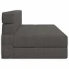 Sulankstomas Sofa-Lovas Čiužinys Tamsiai pilka