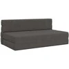 Sulankstomas Sofa-Lovas Čiužinys Tamsiai pilka