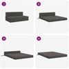Sulankstomas Sofos Lova Tamsiai pilka 152 x 86,5 x 60 cm