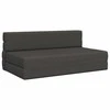 Sulankstomas Sofa-Lovas Čiužinys Tamsiai pilka