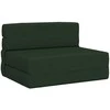 Sofa Sulankstomas Sofos Lova Tamsiai žalia 70 x 80 x 60 cm Audinys