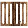 Sulankstomas šunų tvora 2 pcs Ąžuolo mediena 100,5 x 38 x 90 cm