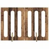 Sulankstomas šunų tvora 2 pcs Ąžuolo mediena 100,5 x 38 x 70 cm