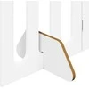 Sulankstomas šunų tvora 2 pcs Baltas 100,5 x 38 x 90 cm