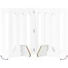 Sulankstomas šunų tvora 2 pcs Baltas 100,5 x 38 x 70 cm