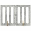Sulankstomas šunų tvora 2 pcs Betono Pilka 100,5 x 38 x 70 cm