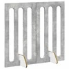 Sulankstomas šunų tvora 2 pcs Betono Pilka 100,5 x 38 x 90 cm