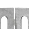 Sulankstomas šunų tvora 2 pcs Betono Pilka 100,5 x 38 x 70 cm