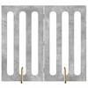 Sulankstomas šunų tvora 2 pcs Betono Pilka 100,5 x 38 x 90 cm