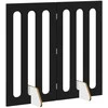 Sulankstomas šunų tvora 2 pcs Juodas Ąžuolas 100,5 x 38 x 90 cm