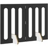Sulankstomas šunų tvora 2 pcs Juodas Ąžuolas 100,5 x 38 x 70 cm