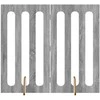 Sulankstomas šunų tvora 2 pcs Pilka Sonoma 100,5 x 38 x 90 cm