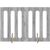 Sulankstomas šunų tvora 2 pcs Pilka Sonoma 100,5 x 38 x 70 cm