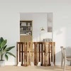 Sulankstomas šunų tvora 4 pcs Ąžuolo mediena 201 x 38 x 90 cm
