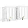 Sulankstomas šunų tvora 4 pcs Betono Pilka 201 x 38 x 70 cm
