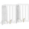 Sulankstomas šunų tvora 4 pcs Betono Pilka 201 x 38 x 90 cm