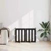 Sulankstomas šunų tvora 4 pcs Juodas Ąžuolas 201 x 38 x 70 cm