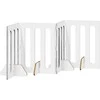 Sulankstomas šunų tvora 4 pcs Pilka Sonoma 201 x 38 x 70 cm